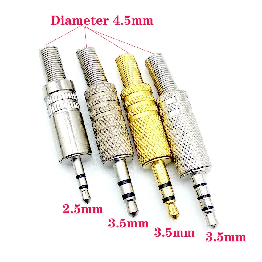 5Pcs/Not Replacement 2.5 3.5mm 3Pole Male Repair Headphones Audio Jack Plug Connector Soldering For Most Earphone Jack Adapter
5Pcs/Not Replacement 2.5 3.5mm 3Pole Male Repair Headphones Audio Jack Plug Connector Soldering For Most Earphone Jack Adapter