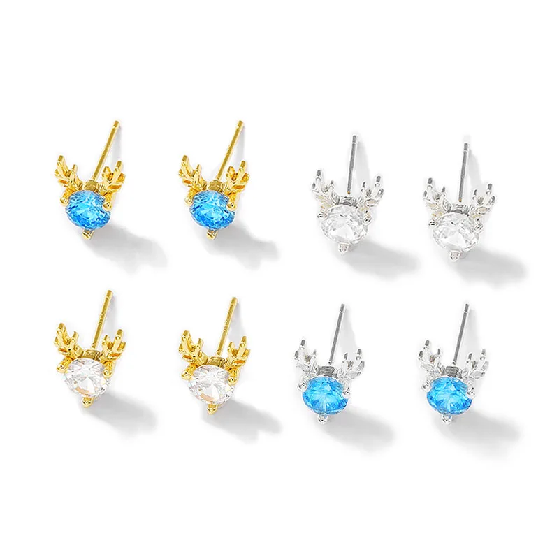 Factory Wholesale Gold Color Brass Deer Stud Earrings With S925 SLIVER PIN Earring Jewelry Making Supplies Diy Accessories
Factory Wholesale Gold Color Brass Deer Stud Earrings With S925 SLIVER PIN Earring Jewelry Making Supplies Diy Accessories