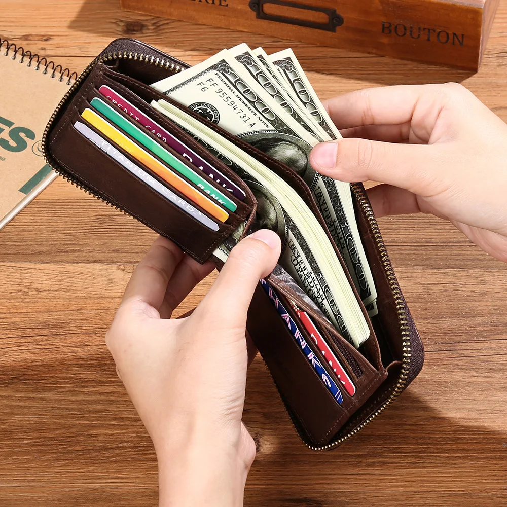 First Layer Cowhide Driver's License Wallet RFID Leather Card Case Anti-theft Brush Zipper Multi-function Card Case Wallet
First Layer Cowhide Driver's License Wallet RFID Leather Card Case Anti-theft Brush Zipper Multi-function Card Case Wallet
