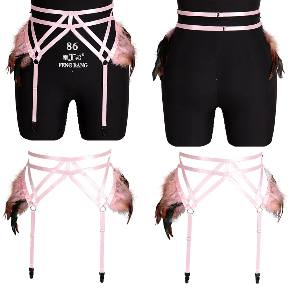Feathers Accessories Harness For Women Fashion Punk Bondage Stocking Sword Belt Sexy Body Garter Lingerie Dance Halloween Rave
Feathers Accessories Harness For Women Fashion Punk Bondage Stocking Sword Belt Sexy Body Garter Lingerie Dance Halloween Rave