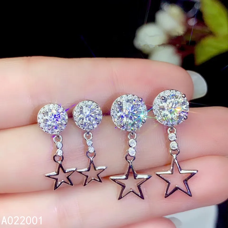 KJJEAXCMY Fine Jewelry Natural Mosang Diamond 925 Sterling Silver Women Earrings New Ear Studs Support Test Popular
KJJEAXCMY Fine Jewelry Natural Mosang Diamond 925 Sterling Silver Women Earrings New Ear Studs Support Test Popular