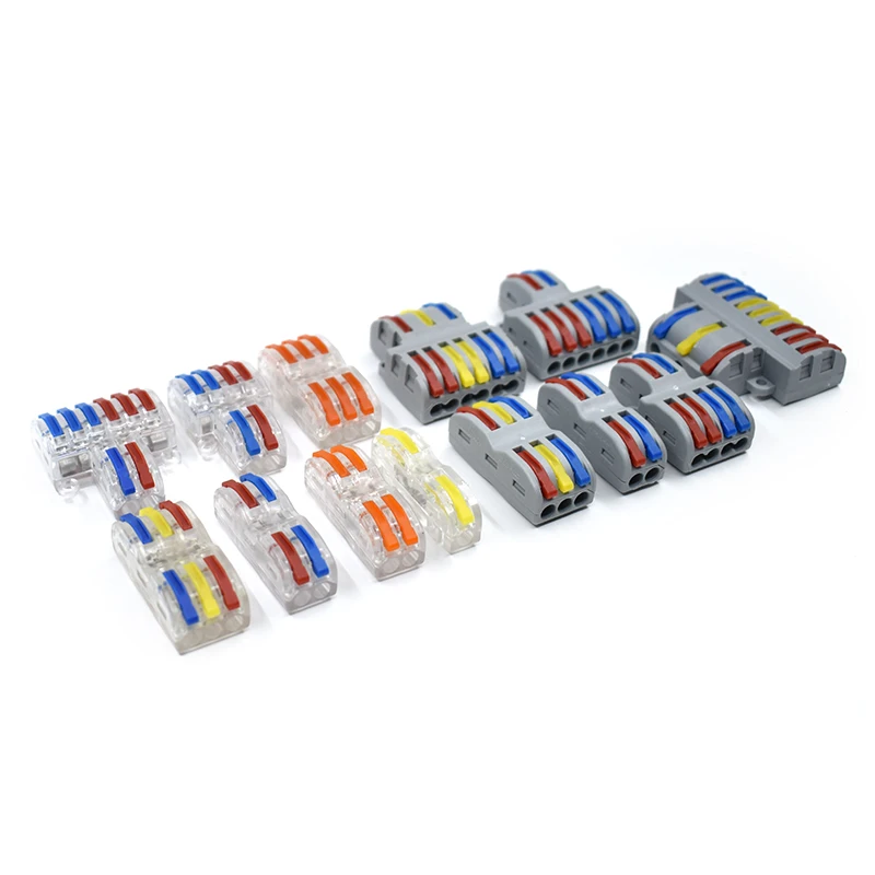 Mini Fast Wire Cable Connectors Universal Compact Conductor Spring Splicing Wiring Connector Push-in Terminal Block 422 SPL-2/3
Mini Fast Wire Cable Connectors Universal Compact Conductor Spring Splicing Wiring Connector Push-in Terminal Block 422 SPL-2/3