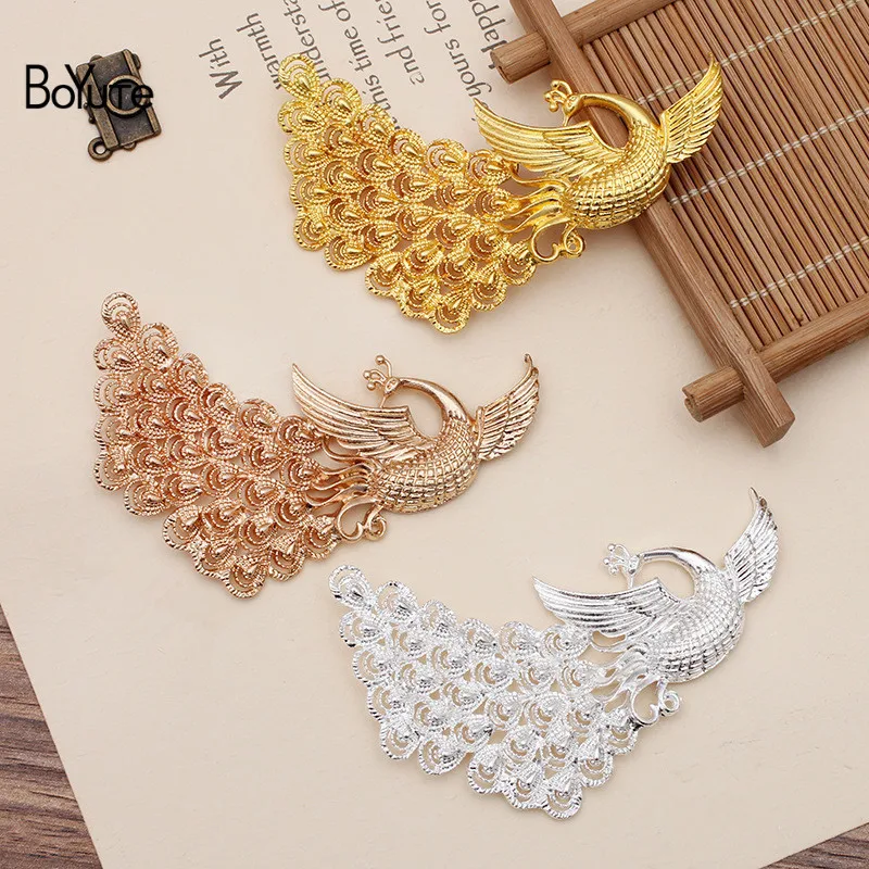 BoYuTe 10Pcs 54*75MM Metal Alloy Peacock Jewelry Materials Diy Hand Made Accessories Parts
BoYuTe 10Pcs 54*75MM Metal Alloy Peacock Jewelry Materials Diy Hand Made Accessories Parts