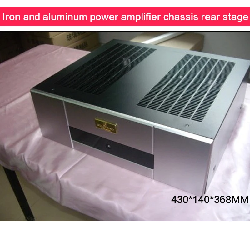 Iron-aluminum Power Amplifier Chassis DIY Post-stage Case Audio Amplifier Shell Power Supply Box Transformer Box 430*140*368MM
Iron-aluminum Power Amplifier Chassis DIY Post-stage Case Audio Amplifier Shell Power Supply Box Transformer Box 430*140*368MM