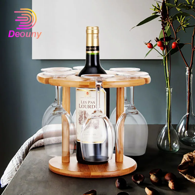 DEOUNY Wine Glass Drying Rack Bamboo Storage Shelf Bottle Display Holder Office Home Kitchen Supplies Barware
DEOUNY Wine Glass Drying Rack Bamboo Storage Shelf Bottle Display Holder Office Home Kitchen Supplies Barware