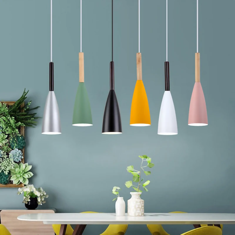 Modern Nordic E27 LED pendant light Simplicity iron and wood hanging lamp indoor home bedroom restaurant Bar chandelier illumine
Modern Nordic E27 LED pendant light Simplicity iron and wood hanging lamp indoor home bedroom restaurant Bar chandelier illumine
