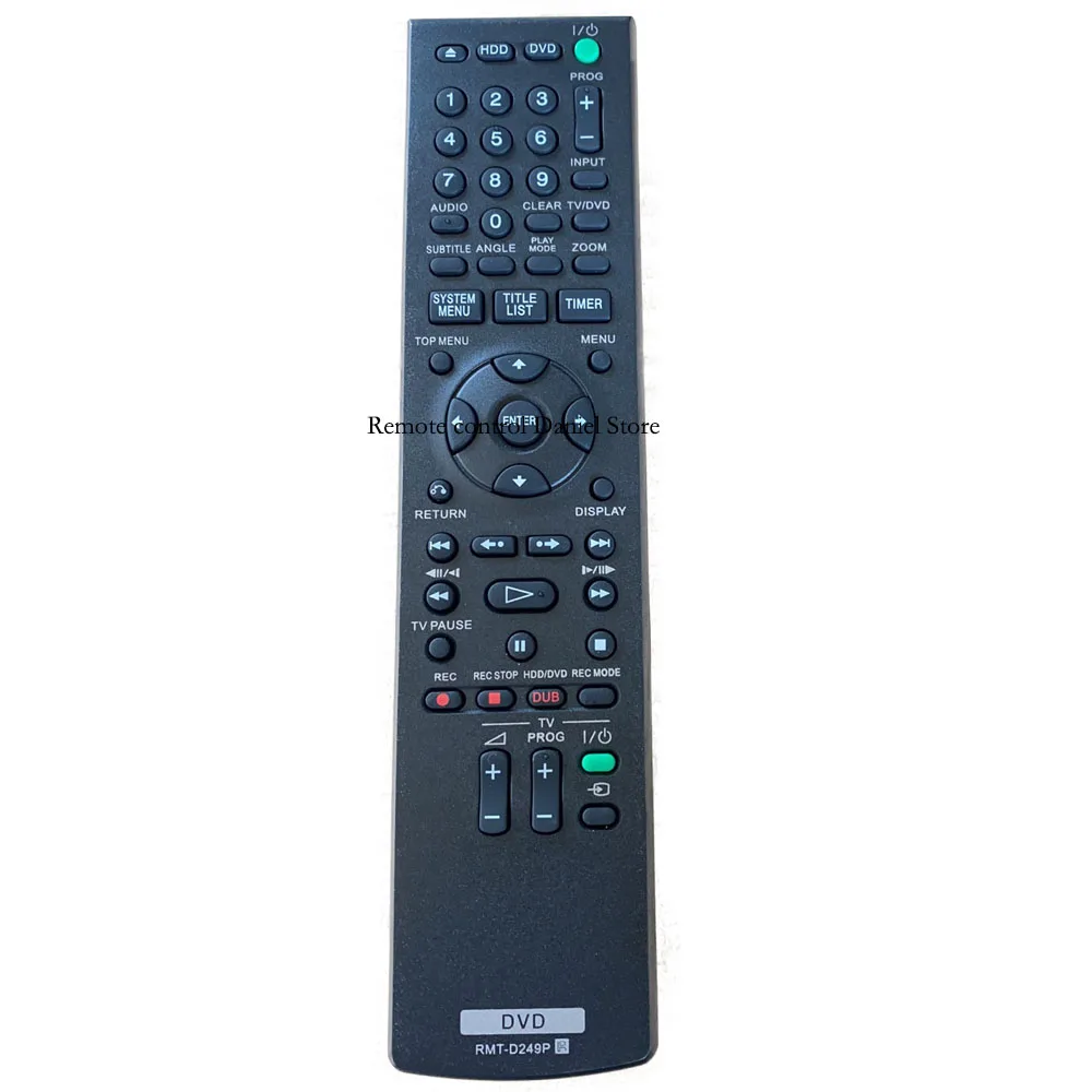 RMT-D249P For Sony DVD Recorder Remote Control RDR-AT100 RDR-AT200 HX680 -HX780 -HX980 RDR-HX780
RMT-D249P For Sony DVD Recorder Remote Control RDR-AT100 RDR-AT200 HX680 -HX780 -HX980 RDR-HX780
