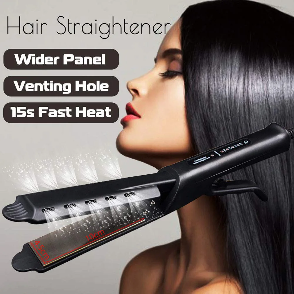 Electric Hair Straightener Four-gear Temperature Adjustment Straightening Flat Iron Steam Ceramic Vapor Hair Styling Tool 220V
Electric Hair Straightener Four-gear Temperature Adjustment Straightening Flat Iron Steam Ceramic Vapor Hair Styling Tool 220V