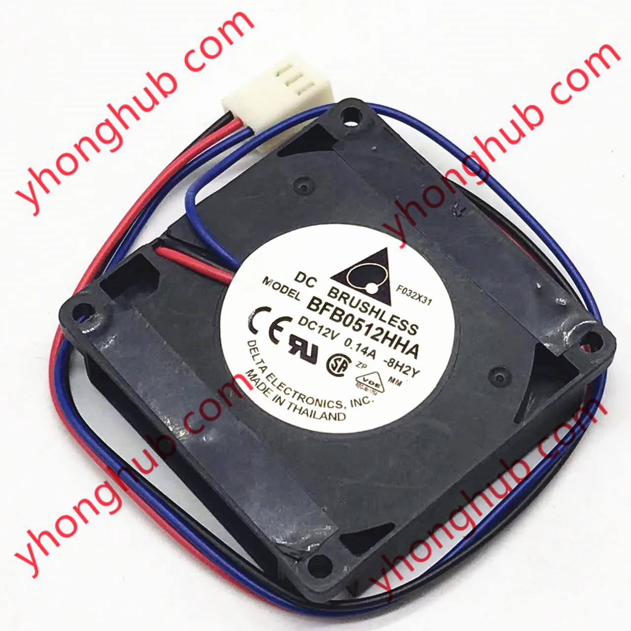 Delta Electronics BFB0512HHA AR00 AC14 8H2Y DC 12V 0.14A 50x50x10mm 3-Wire Server Cooler Fan
Delta Electronics BFB0512HHA AR00 AC14 8H2Y DC 12V 0.14A 50x50x10mm 3-Wire Server Cooler Fan