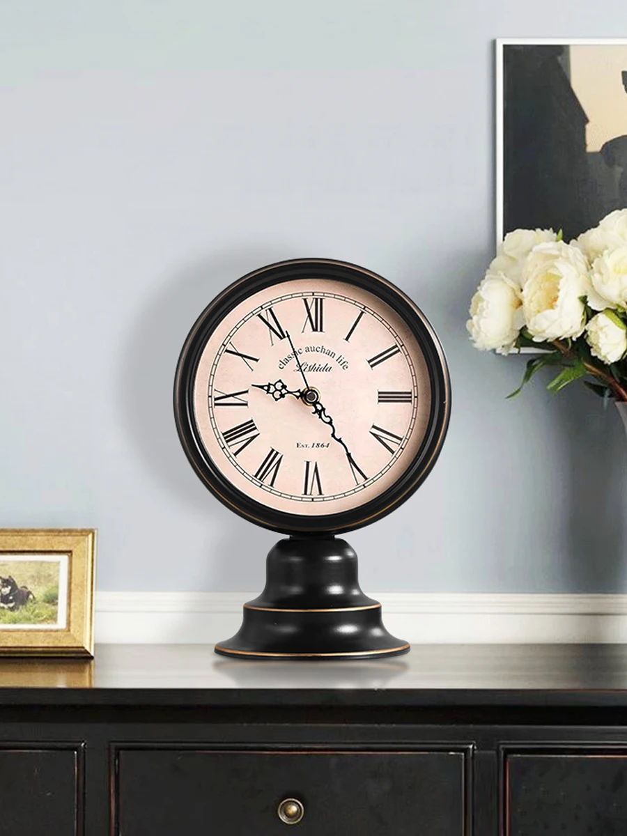 Living Room Bedroom Desktop Desk Clock European-Style Mute Clock Creative Bedside-Use Clock
Living Room Bedroom Desktop Desk Clock European-Style Mute Clock Creative Bedside-Use Clock