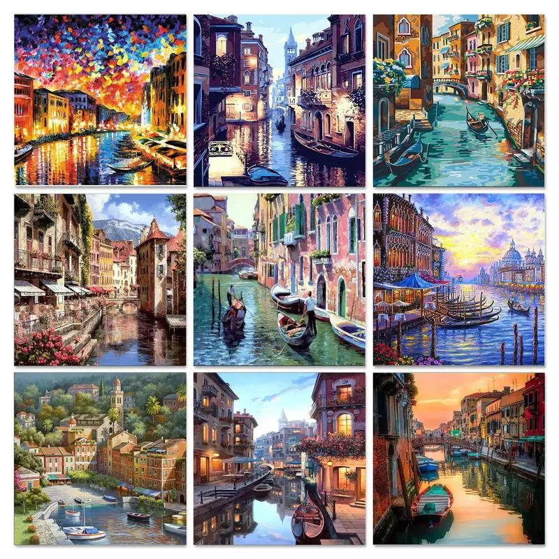 GATYZTORY DIY Painting By Numbers Street View Landscape Oil Painting HandPainted Wall Decor Painting Canvas Drawing G
GATYZTORY DIY Painting By Numbers Street View Landscape Oil Painting HandPainted Wall Decor Painting Canvas Drawing G