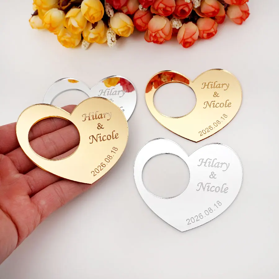 Custom 7cm Acrylic Heart Napkin Ring Personalized Couple Names Tissue Holder For Wedding Banquet Dinner Party Favors And Decor
Custom 7cm Acrylic Heart Napkin Ring Personalized Couple Names Tissue Holder For Wedding Banquet Dinner Party Favors And Decor