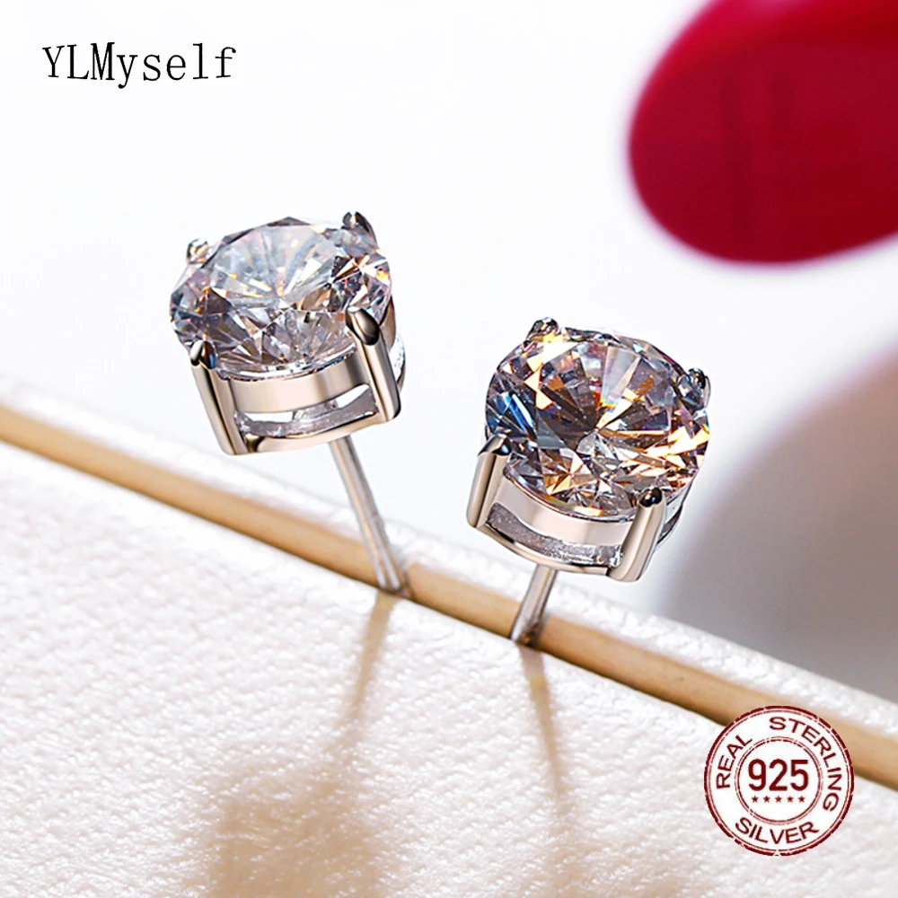 YLMyself 7mm Zirconia Stud Earrings 925 Sterling Silver Wedding Jewelry Fashion Gift Dropshipping
YLMyself 7mm Zirconia Stud Earrings 925 Sterling Silver Wedding Jewelry Fashion Gift Dropshipping