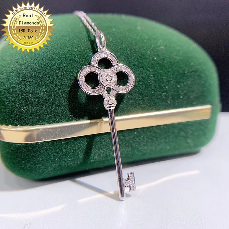 100% 18K white gold natural diamond necklace all use 0.2ct diamond and have certificate
100% 18K white gold natural diamond necklace all use 0.2ct diamond and have certificate