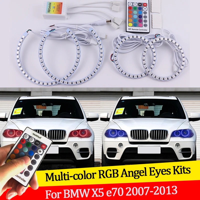 For BMW X5 e70 2007 2008 2009 2010 2011 2012 201316 colors RGB Angel Eyes LED Halo Rings RF Wireless Control DRL
For BMW X5 e70 2007 2008 2009 2010 2011 2012 201316 colors RGB Angel Eyes LED Halo Rings RF Wireless Control DRL