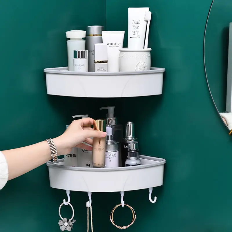 Punch-Free Bathroom Shelf Storage Rack With Hook Towel Bar Kitchen Organizer Plastic Container Household Bathroom Accessories
Punch-Free Bathroom Shelf Storage Rack With Hook Towel Bar Kitchen Organizer Plastic Container Household Bathroom Accessories