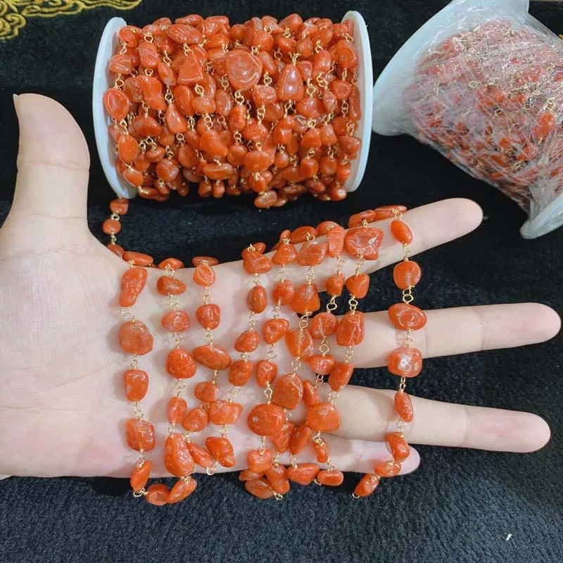 New 18K Jewelry Chain,Woman Bracelet Necklace Handmade Making,5m/lot Nanjiang carnelian Long Chain Factory Wholesale
New 18K Jewelry Chain,Woman Bracelet Necklace Handmade Making,5m/lot Nanjiang carnelian Long Chain Factory Wholesale