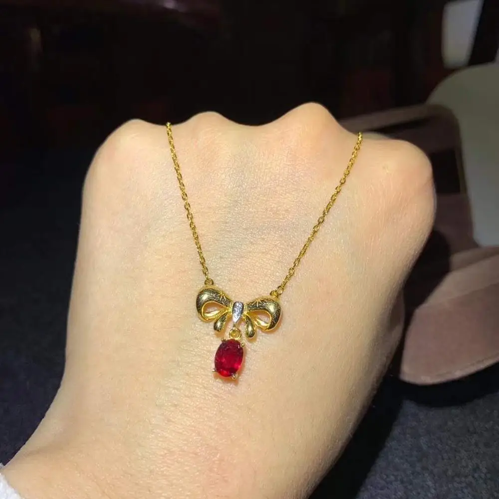 Natural And Real Ruby necklace pendant S925 sterling silver Natural real ruby Pendant
Natural And Real Ruby necklace pendant S925 sterling silver Natural real ruby Pendant