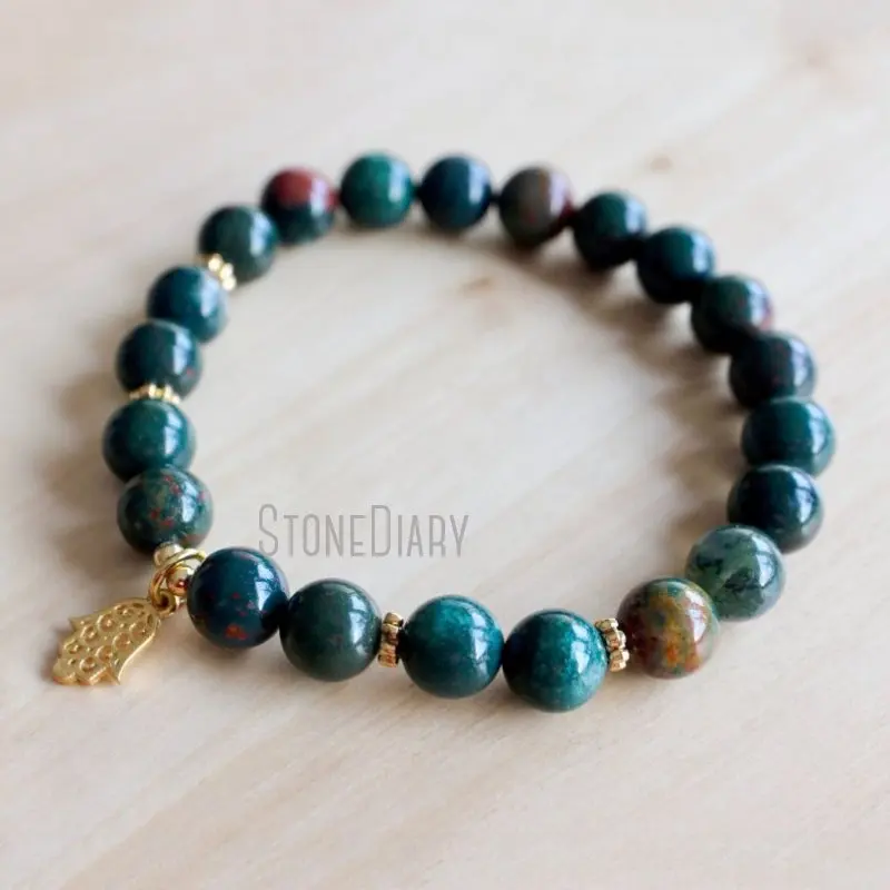 WMB36754 Bloodstone Mala Bracelet Hamsa Wrist Mala Beads Yoga Jewelry Mala Kette Spiritual Jewelry Boho Bracelet
WMB36754 Bloodstone Mala Bracelet Hamsa Wrist Mala Beads Yoga Jewelry Mala Kette Spiritual Jewelry Boho Bracelet