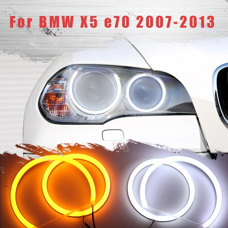 Светодиодный SMD хлопковый светильник Switchback Angel Eye Halo Ring DRL Kit для BMW X5 E70 2007 2008 2009 2010 2011 2012 2013
Светодиодный SMD хлопковый светильник Switchback Angel Eye Halo Ring DRL Kit для BMW X5 E70 2007 2008 2009 2010 2011 2012 2013