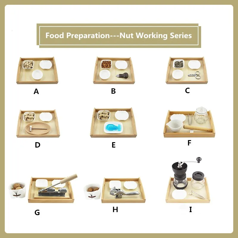 Montessori Practical Materials Food Preparation Nuts Working Series Basic Skill Learning Toys for Kids Educational Equipment
Montessori Practical Materials Food Preparation Nuts Working Series Basic Skill Learning Toys for Kids Educational Equipment