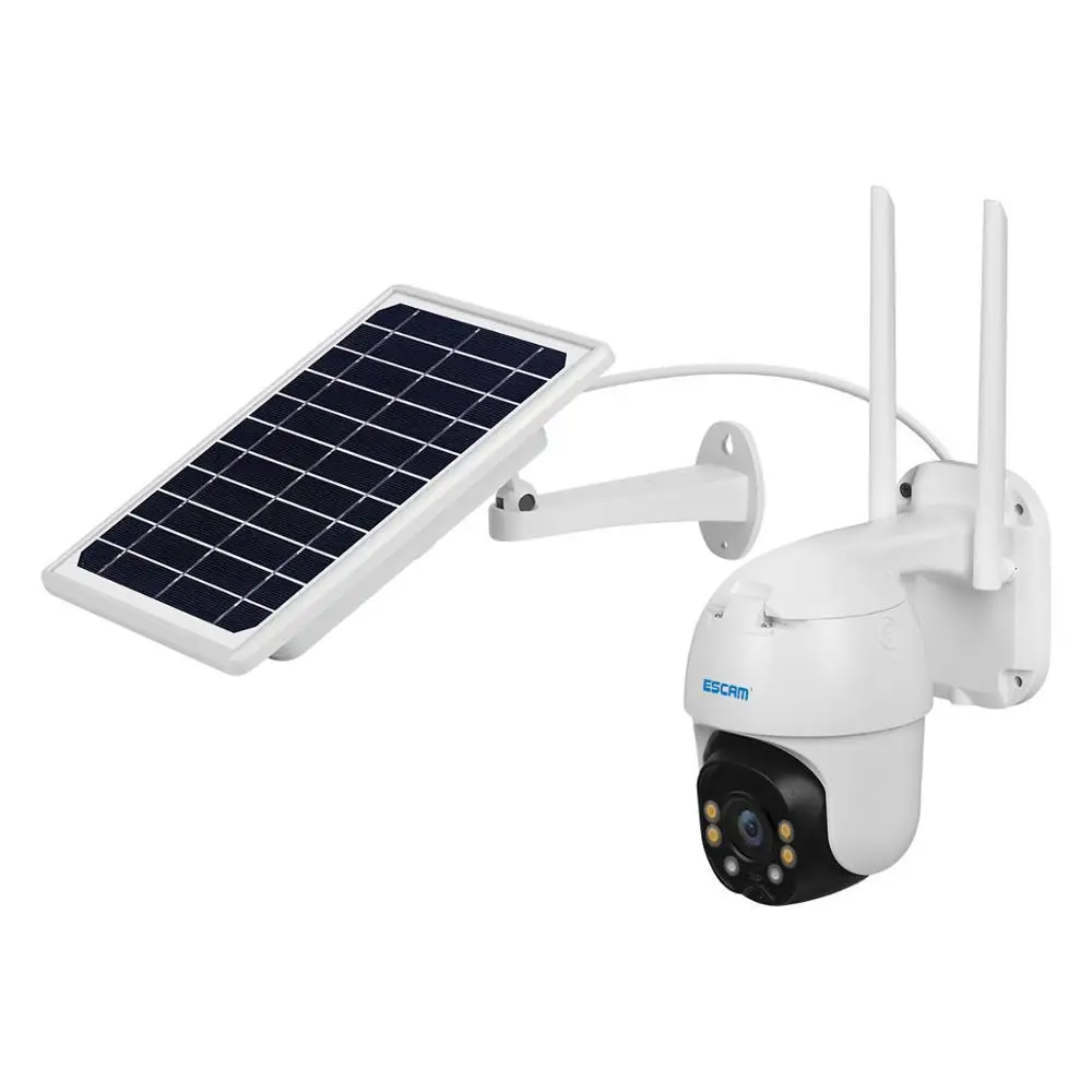 2MP 1080P Беспроводная уличная водонепроницаемая IP-камера с панорамированием и наклоном на солнечной энергии
2MP 1080P Беспроводная уличная водонепроницаемая IP-камера с панорамированием и наклоном на солнечной энергии
