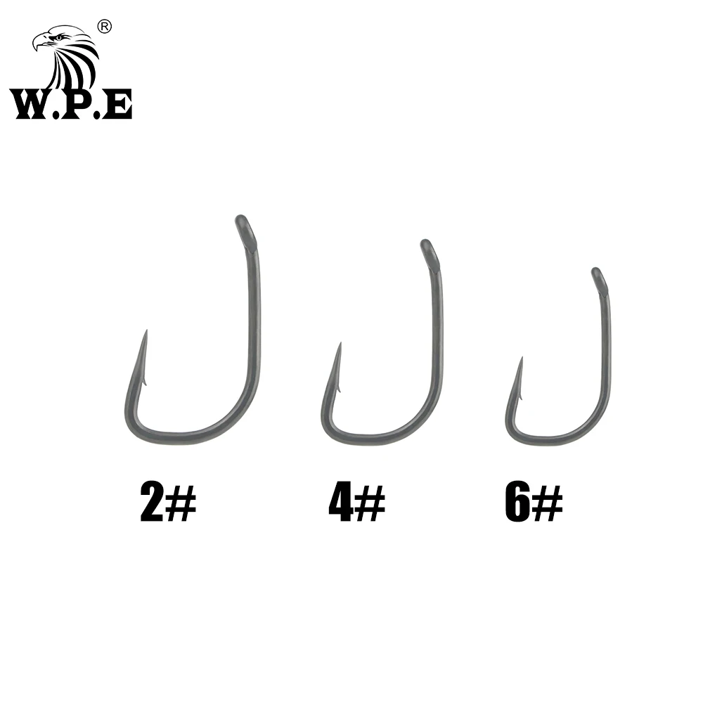 W.P.E Fishing Hook 30pcs/50pcs/lot Size 2#/4#/6# Barbed Fishing Hook High-Carbon Steel Carp Fishing Tackle Fishing Accessories
W.P.E Fishing Hook 30pcs/50pcs/lot Size 2#/4#/6# Barbed Fishing Hook High-Carbon Steel Carp Fishing Tackle Fishing Accessories