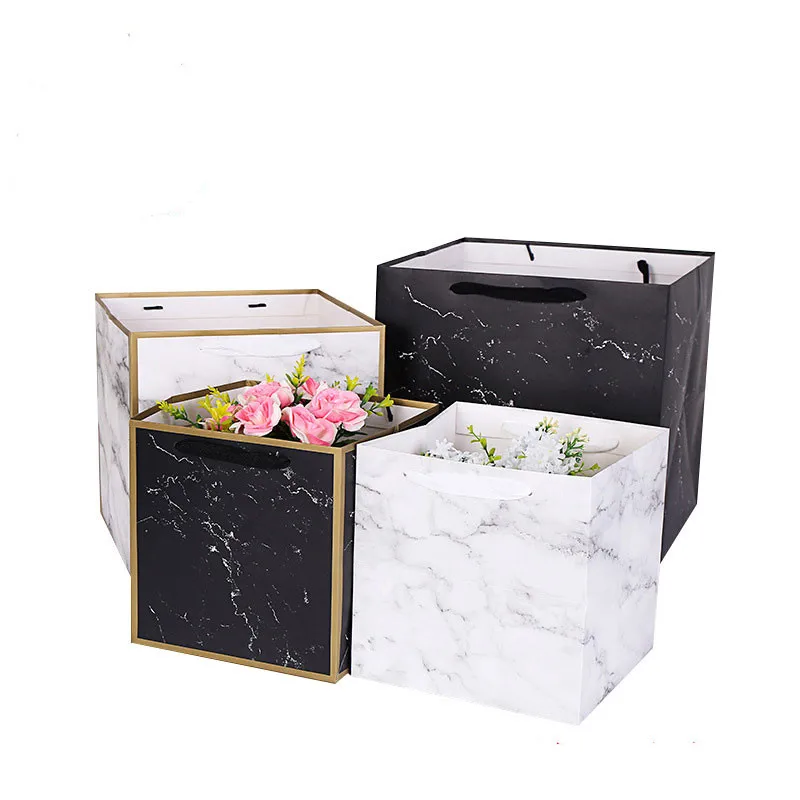 12pcs Large Square Paper Bags For Flower Cake Package Valentine's Day Marble Gift Packaging Bag With Handle
12pcs Large Square Paper Bags For Flower Cake Package Valentine's Day Marble Gift Packaging Bag With Handle