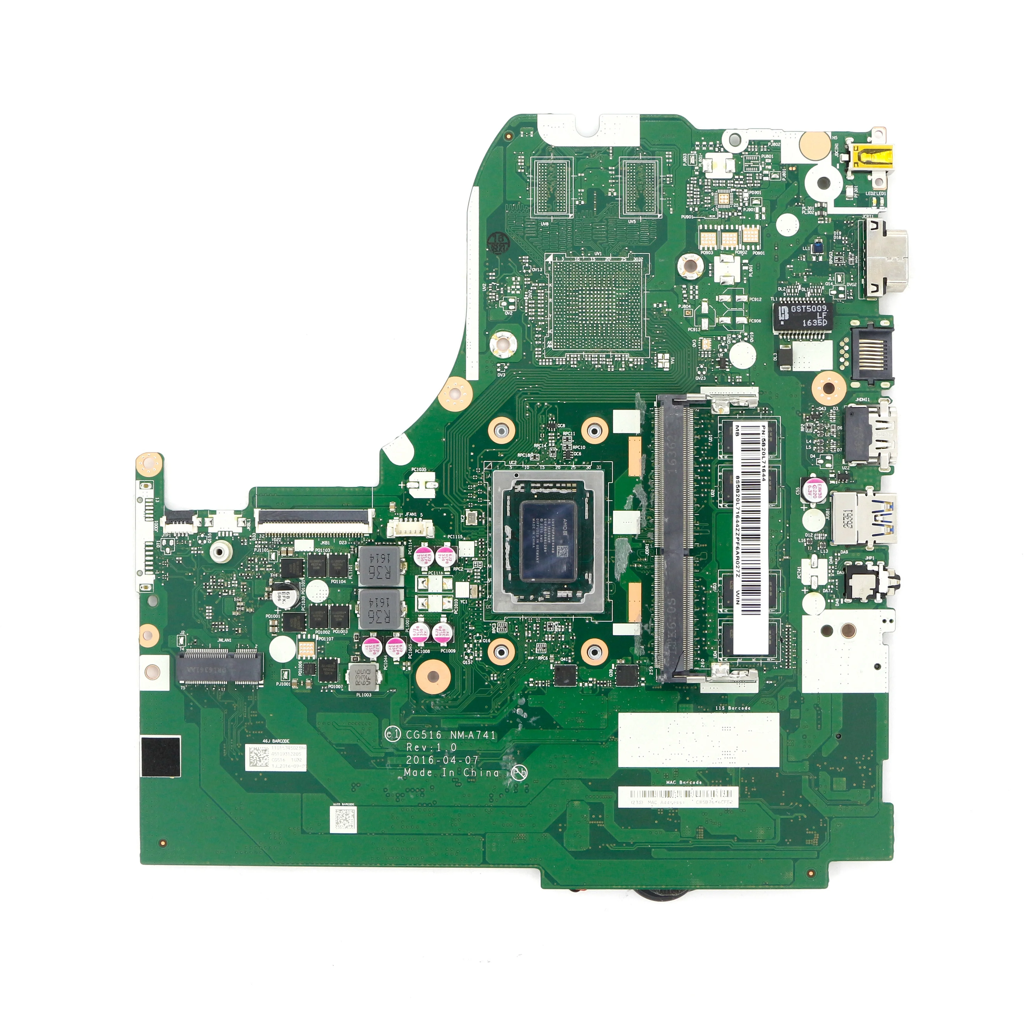 5B20L71644 - UMA Motherboard CG516 NM-A741 w/ A12-9700P 2.5GHz +4GB RAM for Lenovo Ideapad 310-15ABR Series
5B20L71644 - UMA Motherboard CG516 NM-A741 w/ A12-9700P 2.5GHz +4GB RAM for Lenovo Ideapad 310-15ABR Series