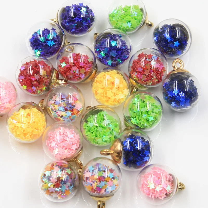 20pcs Charms Star Sequins Transparent Glass Ball 16mm Pendants Crafts Making Findings Handmade Jewelry DIY for Earrings Necklace
20pcs Charms Star Sequins Transparent Glass Ball 16mm Pendants Crafts Making Findings Handmade Jewelry DIY for Earrings Necklace