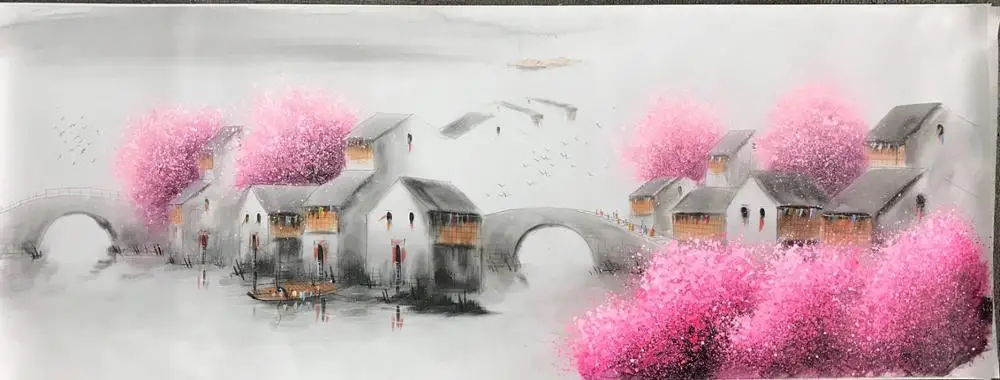 100% Hand Painted Modern Chinese Landscape Oil Painting on Canvas Abstract Canvas Painting Wall art Picture for Home Decoration
100% Hand Painted Modern Chinese Landscape Oil Painting on Canvas Abstract Canvas Painting Wall art Picture for Home Decoration