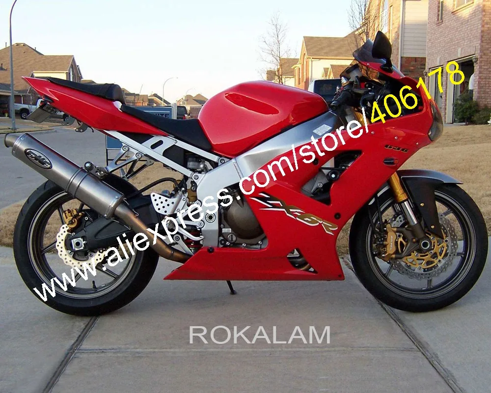 Full Red ZX6R Fairings For Kawasaki Ninja ZX-6R 03 04 ZX 6R 2003 2004 ZX6R Body Kit Fairing Set (Injection Molding)
Full Red ZX6R Fairings For Kawasaki Ninja ZX-6R 03 04 ZX 6R 2003 2004 ZX6R Body Kit Fairing Set (Injection Molding)