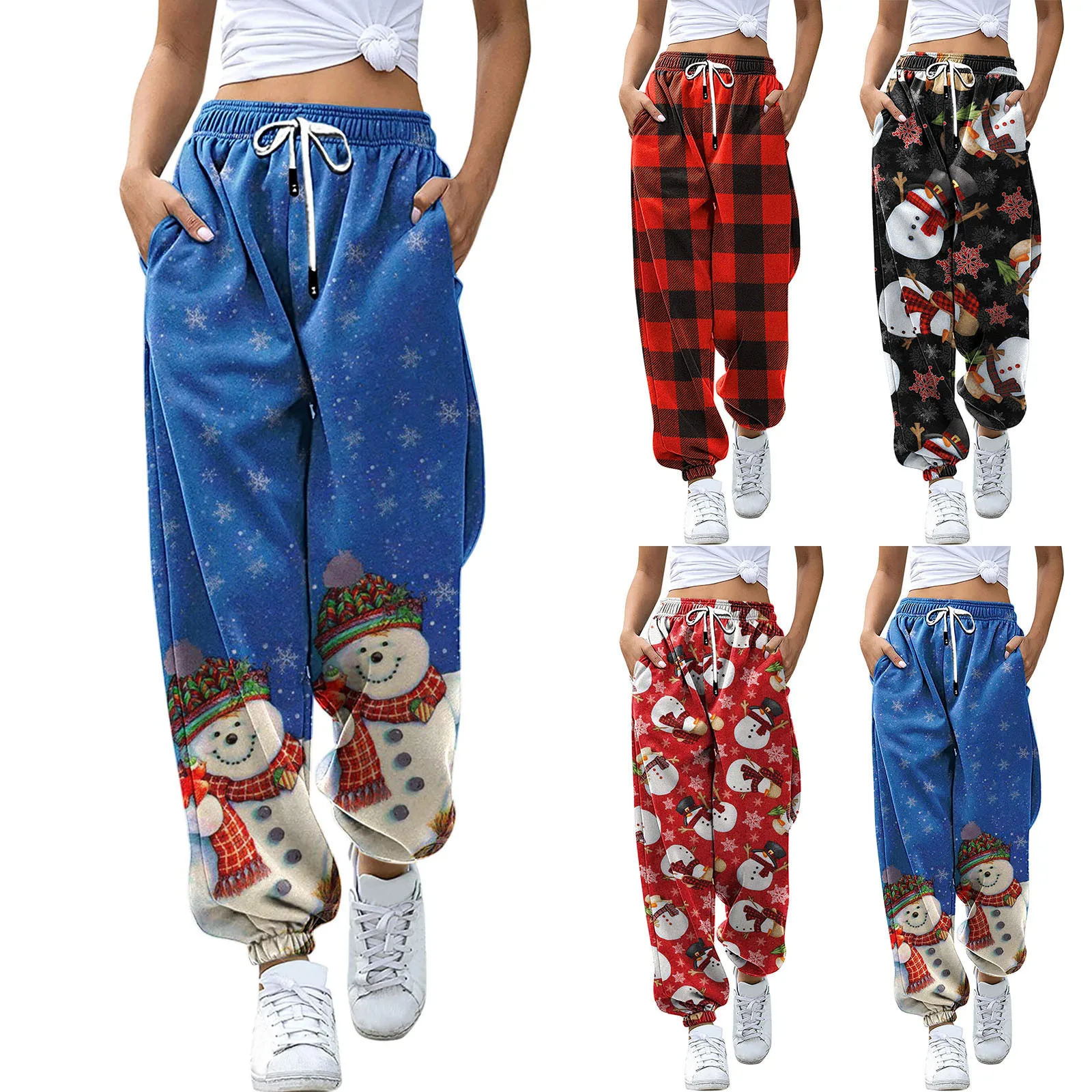 Christmas Print Sweatpant for Women 2021 Autumn Winter Baggy Drawstring High Waist Gym Sport Jogger Pants Ladies Casual Trousers
Christmas Print Sweatpant for Women 2021 Autumn Winter Baggy Drawstring High Waist Gym Sport Jogger Pants Ladies Casual Trousers