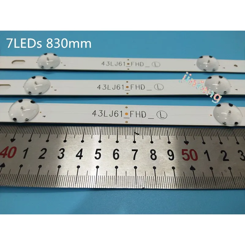 New 60 PCS/set 7LED 830mm LED Backlight strip for LG 43LH590V 43LH510V 43LH5700 6916L-2743A 6916L-2743B 43 V16.5 ART3 2743
New 60 PCS/set 7LED 830mm LED Backlight strip for LG 43LH590V 43LH510V 43LH5700 6916L-2743A 6916L-2743B 43 V16.5 ART3 2743