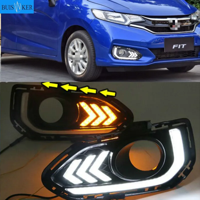 2PCS LED Daytime Running Light For Honda Fit Jazz 2018 2019 2020 Car Accessories Waterproof 12V DRL LED Fog Lamp Decoration
2PCS LED Daytime Running Light For Honda Fit Jazz 2018 2019 2020 Car Accessories Waterproof 12V DRL LED Fog Lamp Decoration