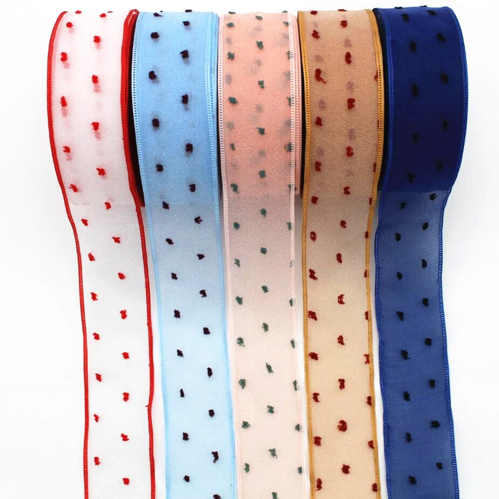 20 Yards 40MM Dots Double Layer Tulle Thread Point Dot Ribbon DIY Handmade Materials Hair Bows Wedding Gift Wrapping Craft
20 Yards 40MM Dots Double Layer Tulle Thread Point Dot Ribbon DIY Handmade Materials Hair Bows Wedding Gift Wrapping Craft