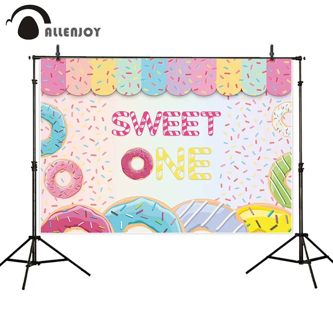 Allenjoy sweet one baby shower background cloth candy bar donuts pastel photography backdrops kid happy birtyday party curtains
Allenjoy sweet one baby shower background cloth candy bar donuts pastel photography backdrops kid happy birtyday party curtains