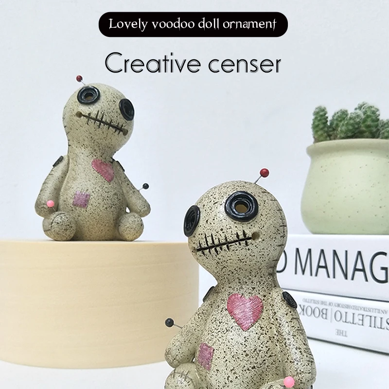 Resin Ornament Cartoon Censer Handmade Carft Home Decor Doll Cone Burner Incense burner Cursed Dolls Home Desktop Decoration
Resin Ornament Cartoon Censer Handmade Carft Home Decor Doll Cone Burner Incense burner Cursed Dolls Home Desktop Decoration
