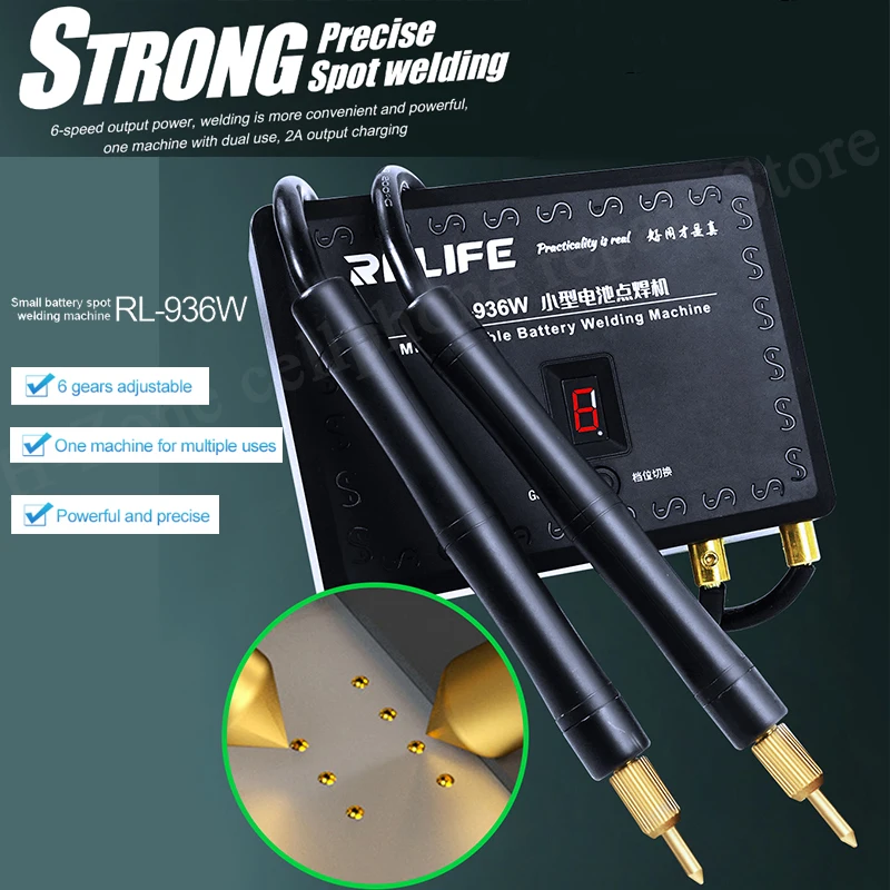 RL-936W Battery Spot Welding Machine 6 Levels Adjustable For Iphone Huawei Xiaomi OPPO Battery Chip Replacement Soldering Repair
RL-936W Battery Spot Welding Machine 6 Levels Adjustable For Iphone Huawei Xiaomi OPPO Battery Chip Replacement Soldering Repair