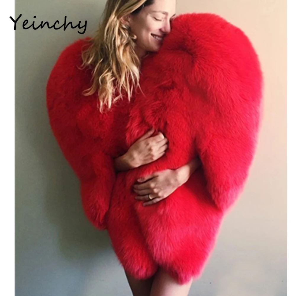 Yeinchy women fashion jacket ladies faux fur Autumn And Winter big red heart style coat FM6291
Yeinchy women fashion jacket ladies faux fur Autumn And Winter big red heart style coat FM6291