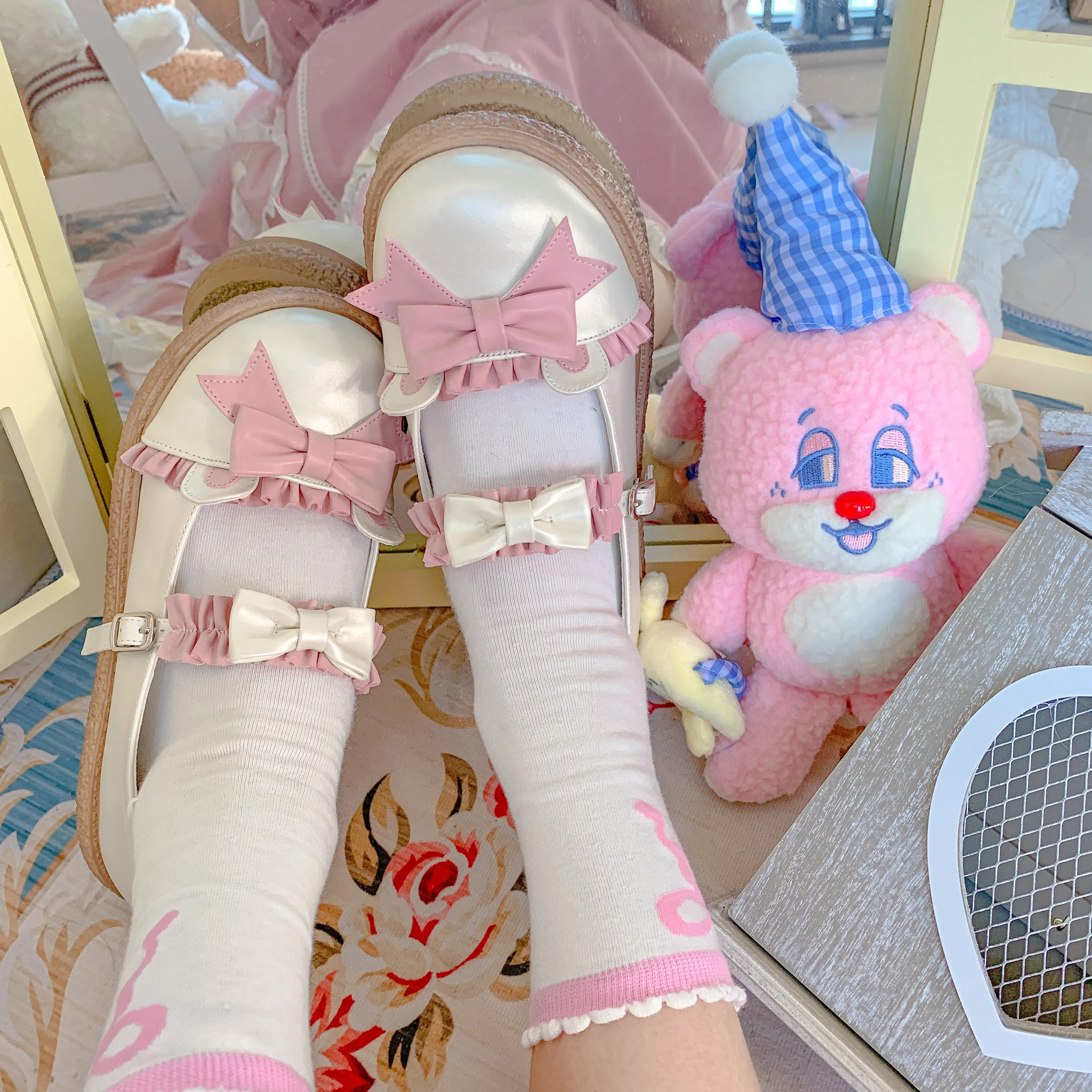 Lolita loli shoes Japanese spring new round head princess kawaii girl bowknot cute soft girl flat heel shoes cosplay loli
Lolita loli shoes Japanese spring new round head princess kawaii girl bowknot cute soft girl flat heel shoes cosplay loli