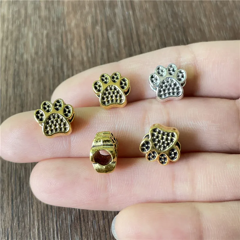 10mm retro silver bear foot large hole spacer beads DIY beaded bracelet necklace amulet jewelry accessories wholesale
10mm retro silver bear foot large hole spacer beads DIY beaded bracelet necklace amulet jewelry accessories wholesale