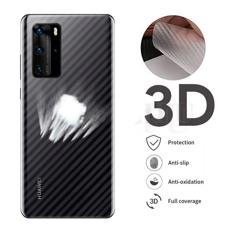5Pcs 3D Guard Back Carbon Fiber Film For Huawei P40 P30 P20 Pro Honor 9 10 Lite 9X 8X 10 20 Mate 20 Pro Matte Screen Protector
5Pcs 3D Guard Back Carbon Fiber Film For Huawei P40 P30 P20 Pro Honor 9 10 Lite 9X 8X 10 20 Mate 20 Pro Matte Screen Protector