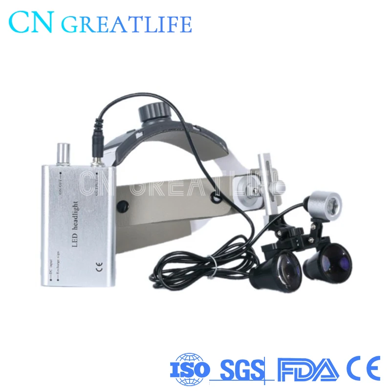 2.5x 3.5x High Power Rechargeable Led Medical Dental Surgical Headlamp Dental Magnifying Glasses Dental Loupes with Led Light
2.5x 3.5x High Power Rechargeable Led Medical Dental Surgical Headlamp Dental Magnifying Glasses Dental Loupes with Led Light