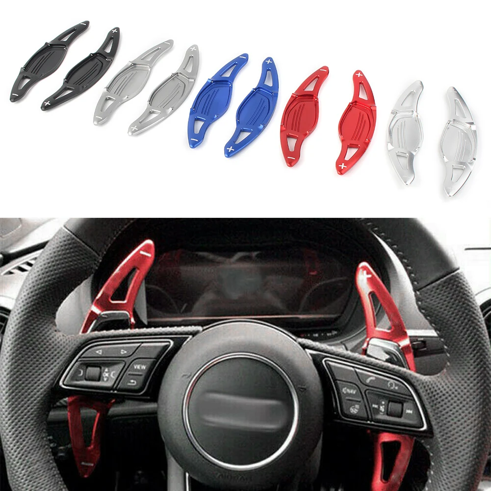 Переключатель рулевого колеса для Audi TT RS R8 2016-2018, переключатель передач из алюминиевого сплава, прямой переключатель передач RS3 RS5 2017-2018 и RS4 2018
Переключатель рулевого колеса для Audi TT RS R8 2016-2018, переключатель передач из алюминиевого сплава, прямой переключатель передач RS3 RS5 2017-2018 и RS4 2018