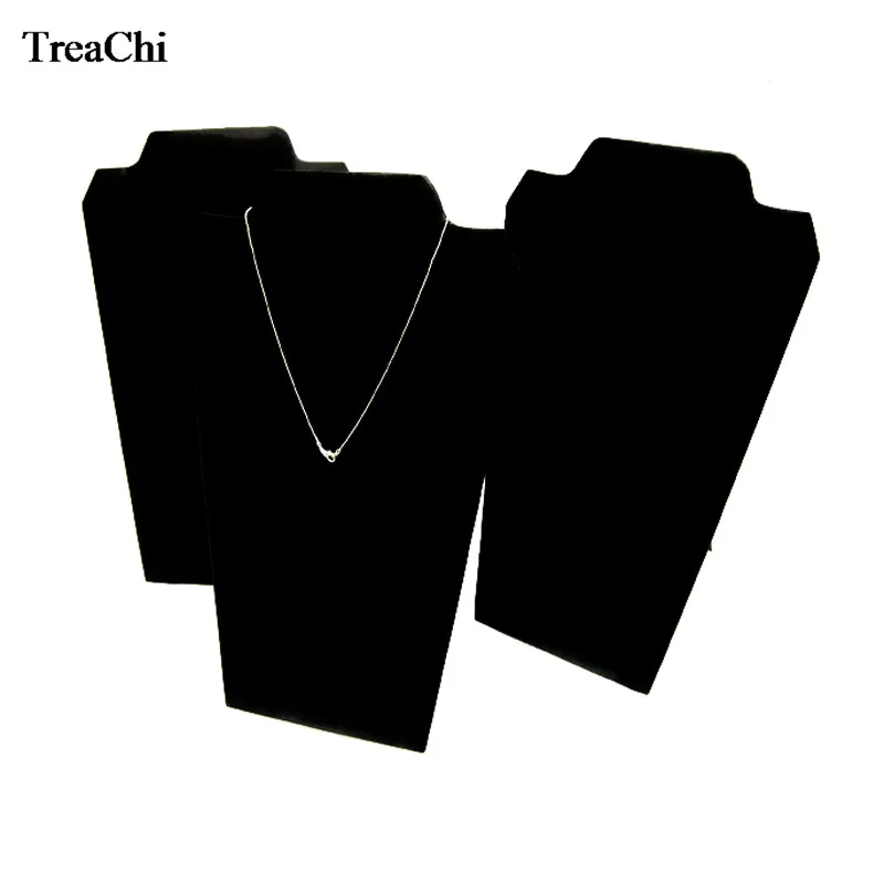 Wholesale Large Pendant Chain Jewelry Display Organizer Rack Black Velvet Necklace Easel Showcase Necklace Storage Collar Stand
Wholesale Large Pendant Chain Jewelry Display Organizer Rack Black Velvet Necklace Easel Showcase Necklace Storage Collar Stand