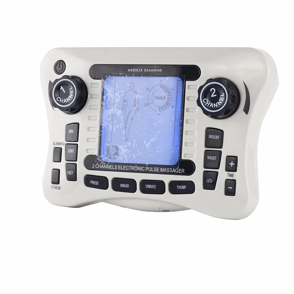 308B 2Channel Output Electrical Elactical Stimulator Tens Machine Digital Therapy Massager Body Knee Waist Shoulder Pain Relieef
308B 2Channel Output Electrical Elactical Stimulator Tens Machine Digital Therapy Massager Body Knee Waist Shoulder Pain Relieef