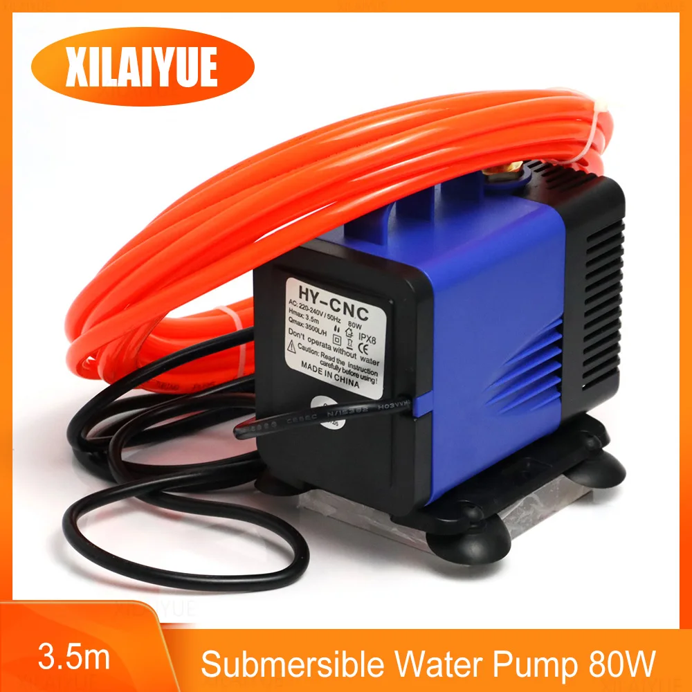 New Submersible Water Pump 80W 3.5M 3500L/H IPX8 220V &5M Water Pipe for CNC Router 2.2kw Spindle Motor and 1.5kw Spindle Motor
New Submersible Water Pump 80W 3.5M 3500L/H IPX8 220V &5M Water Pipe for CNC Router 2.2kw Spindle Motor and 1.5kw Spindle Motor