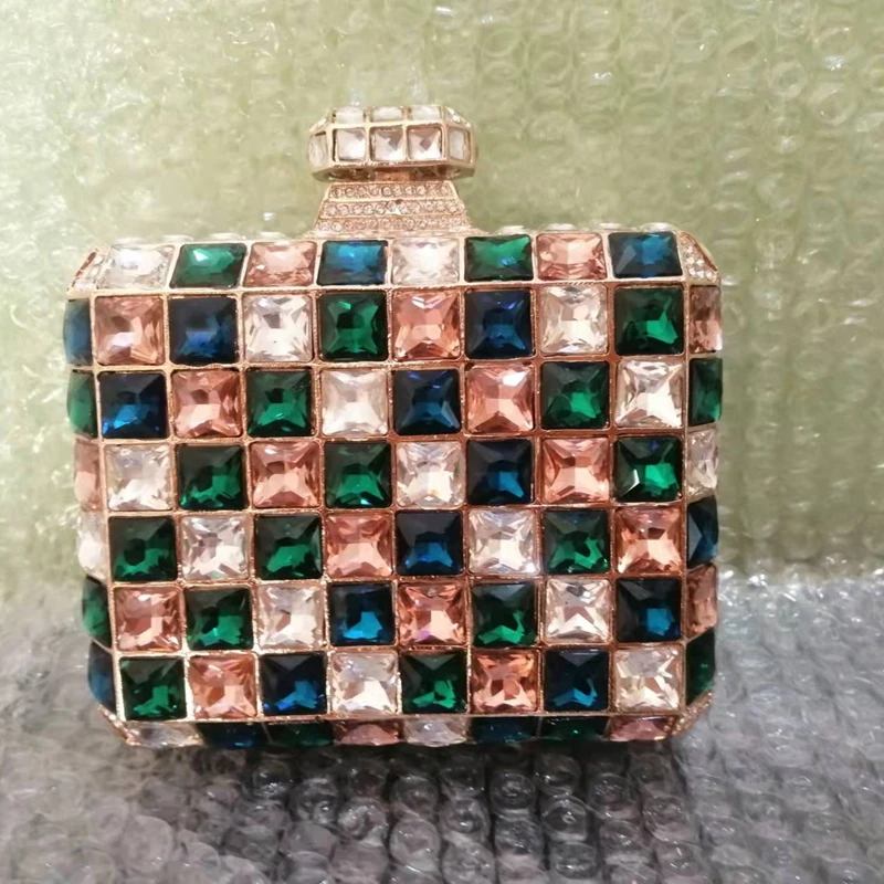 Multicolored Glass Crystal Women Evening Bags Stone Clutch Bag Wedding Bridal Minaudiere Handbags Purses Ladies Party Clutches
Multicolored Glass Crystal Women Evening Bags Stone Clutch Bag Wedding Bridal Minaudiere Handbags Purses Ladies Party Clutches