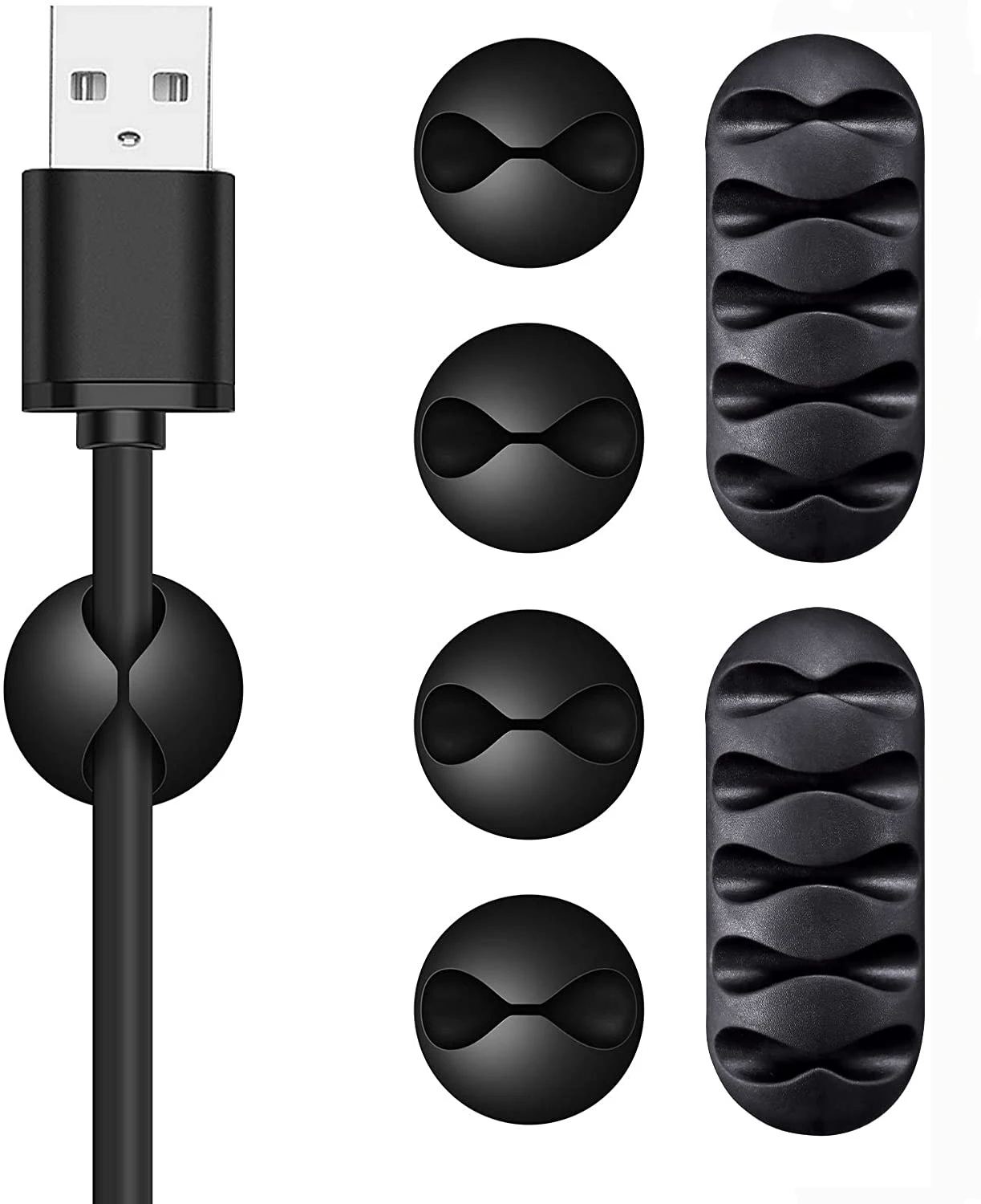 Cable Organizer USB Cable Wire Holder Headphone Earphone Mouse Charger Cord Protector Desk Winder Clip Cable Management
Cable Organizer USB Cable Wire Holder Headphone Earphone Mouse Charger Cord Protector Desk Winder Clip Cable Management